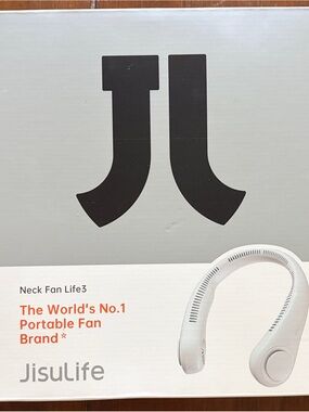 JisuLife Neck Fan Life3 - White Portable Hands-Free Fan